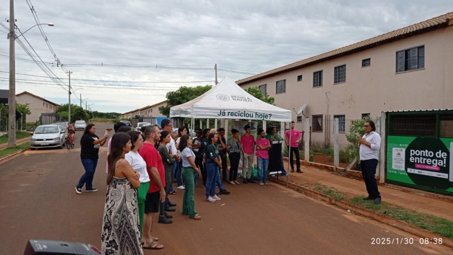  Ponto de Entrega de recicláveis no Nelson Trad  é inaugurado